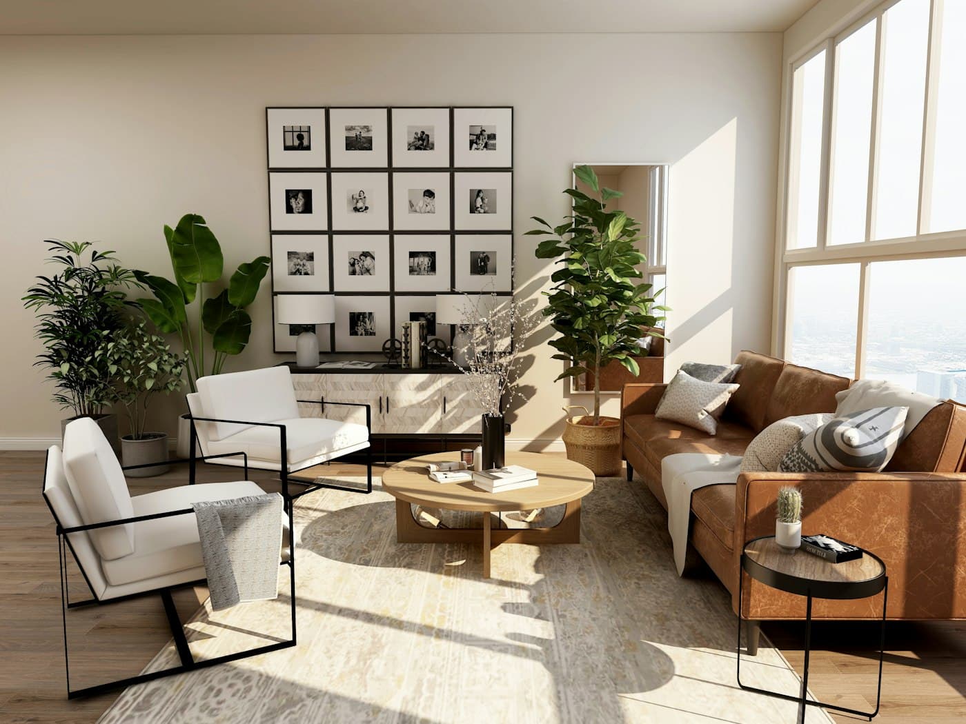 Minimalist renovated interior