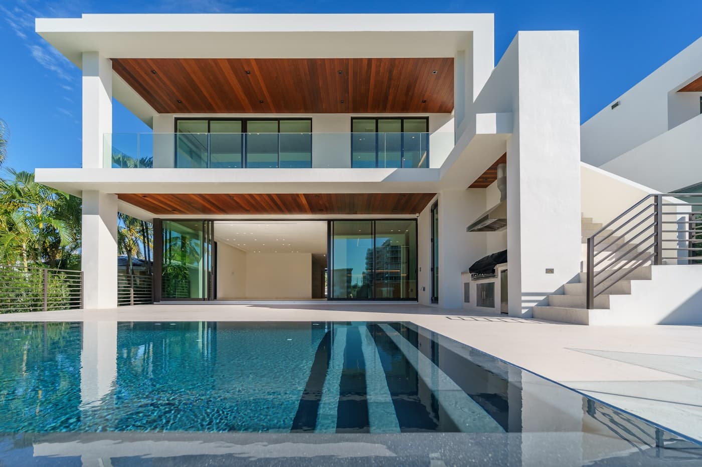 Contemporary home exterior after remodel