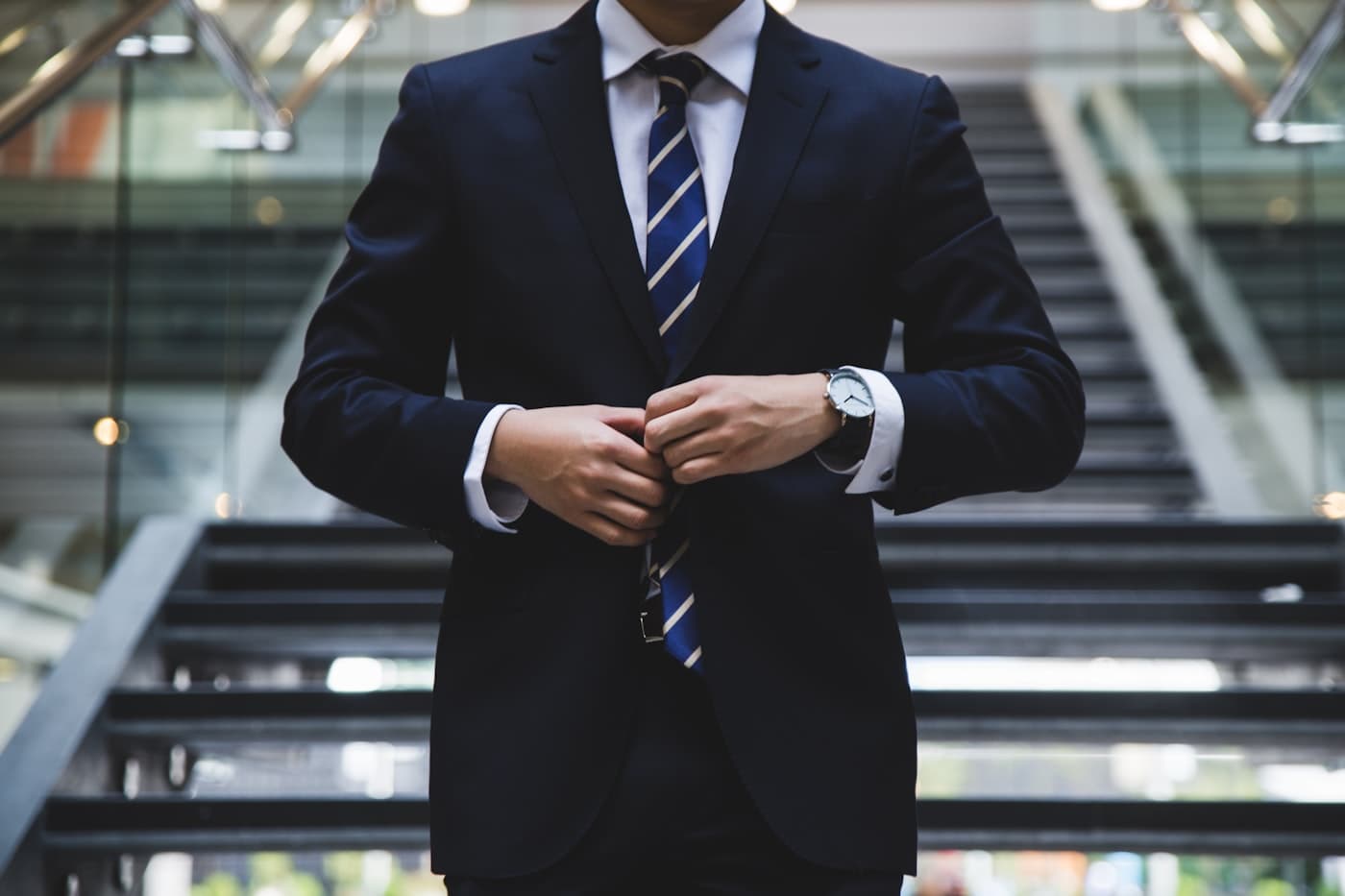 Entrepreneur in business attire